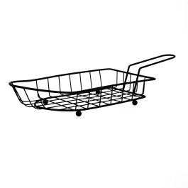 Cesta Barco Metal Gastro Black Quid 23,5x12,5x7,5 cm (12 Unidades)