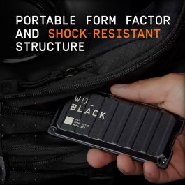 WD BLACK P40 GAME DRIVE SSD Externe Portable 1 To USB Type-C 3.2 Gen 2 2000 Mo/s Noir Compatible Windows Mac