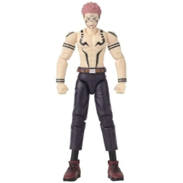 Bandai Anime Heroes Jujutsu Kaisen Figurine 36988 - Ryomen Sukuna en uniforme 17 cm avec 16 points d'articulation