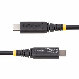 Câble USB Startech 50C-40G-USB4-CABLE Noir