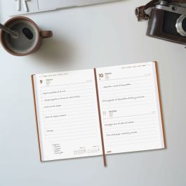 Agenda Finocam DYNAMIC MILANO Marron A5 21 x 27 cm 2026