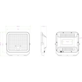 Galix Projecteur Solaire LED G2612, 2000 Lumens, Détecteur de Présence et Panneau Déporté, IP65, 100W Équivalent, 90° d'Angle, Batterie LiFePO4 Incluse