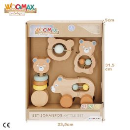 Kit de hochets Woomax 13,5 X 9,5 X 4,5 CM (4 Unités)
