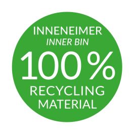 Poubelle Hailo Multi-Box duo L Blanc Gris Crème Acier Plastique 2 tiroirs 14 L Intégrable (2 Unités)