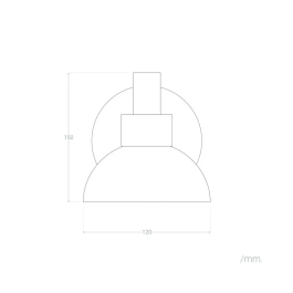 Applique Hachimancho SKD-W1006, Applique murale Design, Compatible LED E27