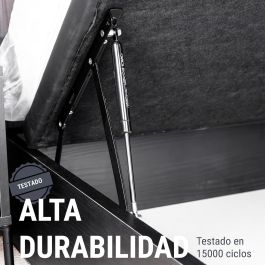 Q&Q Jeu de Charnières pour Canapé avec Ressort à Gaz et Système d'Accroche, Vis M8, Force Piston 600N