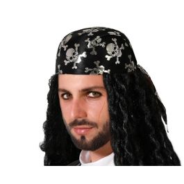 Gorro Pirata Noir avec Calaveras Argentées pour Homme Adulte - Fête Thématique, Carnaval, Déguisement Pirate Élégant Precio: 10.6899996. SKU: B1HYGSG27S