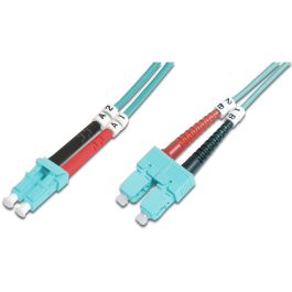 DIGITUS LWL Patchkabel LC -> SC 2.00m Multimode Duplex OM3