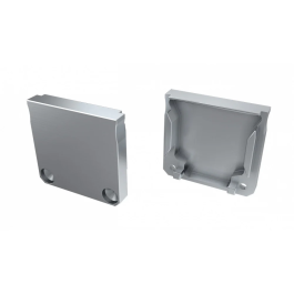 Bouchon de Finition de Profil en Aluminium Argenté - Type DILEDA