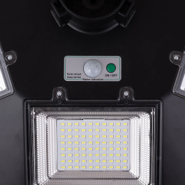 Luminaria Solar LED 150W 15000Lm 6000K IP67 avec détecteur de mouvement, idéal pour extérieur