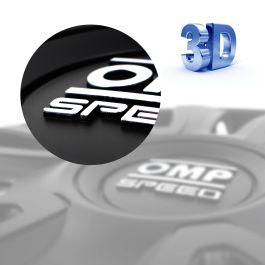 Omp OMPS07011601 Jeu De 4 Enjoliveurs Magnum 16 Pouces Noire