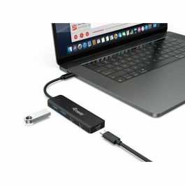 EQUIP Hub USB 3.2 Gen 1 (3.1 Gen 1) Type-C vers 3x USB-C et 2x USB-A, 5Gbps, Noir, 128964