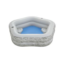 Bestway Piscine Gonflable Familiale 213x206x53 cm +6 Ans Jardin 54423