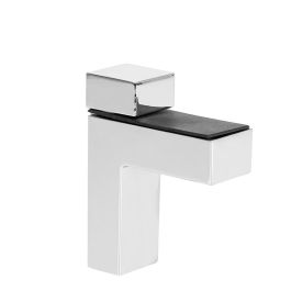 HERRAJES ALK Minigacela Support Étagère pour Verre et Bois, Réglable de 3 à 36 mm, Finition Chrome