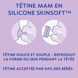 Lot de 2 Biberons - MAM - Easy Start - Anti-colique - 320 ml - Tétine débit 3 - Océan + Sable