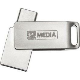 Clé USB MyMedia HIGH SPEED DUAL Argenté 128 GB (10 Unités)