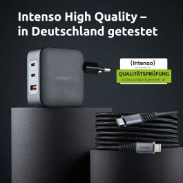 Chargeur mural INTENSO GaN W100ACC Noir 100 W