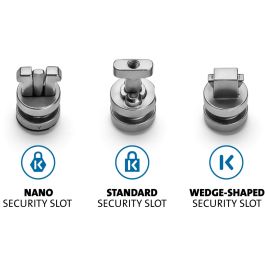Kensington ClickSave Verankerung 3-in-1 T-Bar-Wedge-Nano