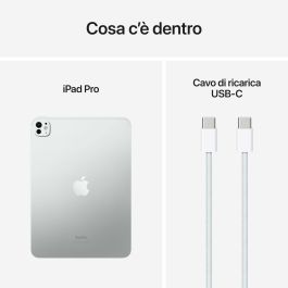 Tablette Apple iPad Pro 2024 11" Octa Core 8 GB RAM 512 GB Argenté