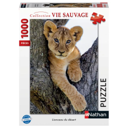 Nathan - Puzzle 1000 pièces Lionceau du désert, Collection Vie Sauvage - À partir de 14 ans, Encastrement Parfait - Réf. 12001884 Precio: 38.172. SKU: B17BDH2465