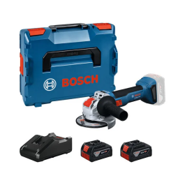 Bosch Professional Meuleuse angulaire sans fil GWX 18V-8, 18V, 125 mm, avec 2 batteries GBA 4,0Ah et chargeur GAL 1840 L X-LOCK Precio: 452.52. SKU: B12R2PE76P