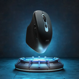 Port Designs Souris sans fil Bluetooth Office Executive rechargeable - 7 boutons, 3200 DPI, connexion Bluetooth et 2.4 GHz pour ordinateur portable