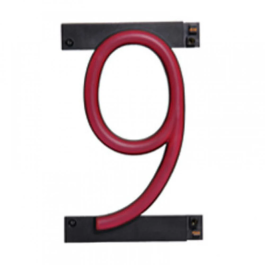 Lettre LED Néon Numéro 9 - 90mm x 161mm x 38mm