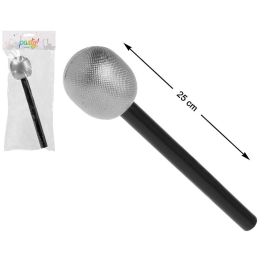 Microphone accessoire argenté pour chanteur, déguisement, karaoké, décoration de fête musicale Precio: 10.5. SKU: B1J2QPT7FE