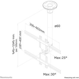 Deckenhalterung für Flachbildschirme/Fernseher bis 60" (152 cm) 35KG FPMA-C400BLACK Neomounts