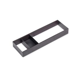 Emuca Orderbox Rangement de tiroir, 150x470mm, Acier et Bois, Gris antracite