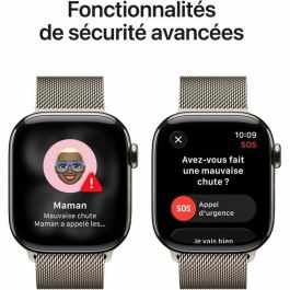 Apple Watch S11 Titan Natur Cellular 42mm Boîtier Titane Bracelet Milanais Natur Écran Retina OLED Tactile 64 Go GPS 5G
