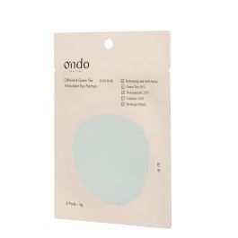 Ondo Beauty 36.5 Patches Antioxydants pour les Yeux avec Caféine et Thé Vert - 2 Unités