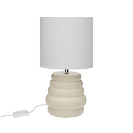Lampe de bureau Versa Beige Céramique 40 W 17 x 32,2 cm