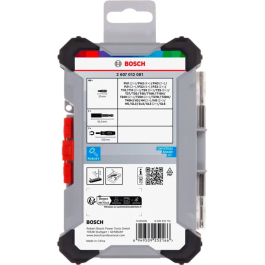 Bosch Professional Coffret d'embouts de vissage Extra Hard - Acier S2 traité thermiquement - 300 pièces (6x50) - 25mm - Présentoir Pick and Click avec manche magnétique