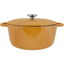 Cosy & Trendy Casserole avec couvercle FONTESTIC en fonte émaillée Ø28 cm 6,15 L Ambre Induction COS5401110056904