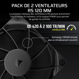 Corsair Nautilus RS LCD 240 mm - Watercooling processeur avec écran IPS, ventilateurs RS120 PWM, compatibilité Intel et AMD (Socket LGA 1851, AM5)