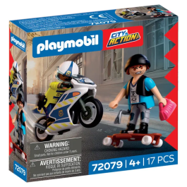 Playmobil 72079 - Set de Figurine et Véhicule Course-poursuite en Moto de Police avec Motard et Bandit pour Enfants Precio: 37.656. SKU: B1GGDP3FL6