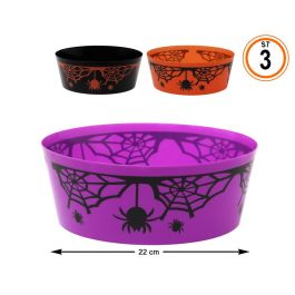Lot de 3 bols décoratifs Halloween assortis, motifs toiles d'araignée et araignées pour fête ou bonbons Precio: 10.5. SKU: B1BN78AYWD
