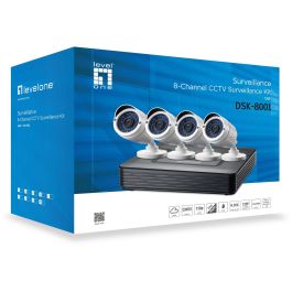 CCTV 8-Kanal Fix Out H.264 IR 4xCam inkl.