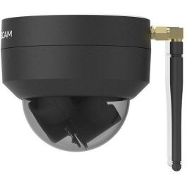 Foscam D4Z Caméra de sécurité IP PTZ 4 MP Bulbe pour intérieur et extérieur WiFi vision nocturne 20m Noir