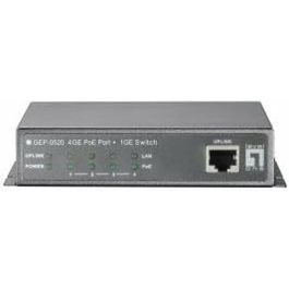 Level One GEP-0520 Switch 5x GE 61.6W 4xPoE+ Gigabit Ethernet