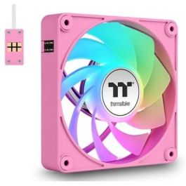 120mm Thermaltake CT120 EX Reverse ARGB Sync PC Cooling Fan Pink 3 Pack