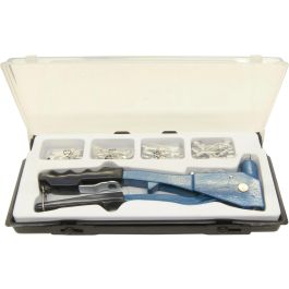Meister CP195270 Pince à riveter avec 100 rivets en aluminium - Jeu professionnel ou amateur dans boîte plastique transparente Precio: 35.988. SKU: B1CTQ53EYM