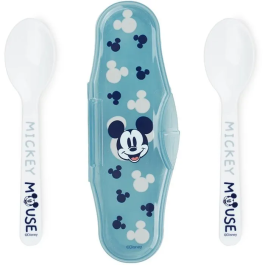 Thermobaby - Lot de 2 cuillères bébé avec étui de transport - DISNEY Baby Mickey Mouse - Sans BPA - Compatible micro-ondes - Idéal premiers repas Precio: 25.728. SKU: B1C4P9KWWQ