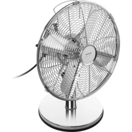 Sencor SFE 3040SL - Ventilateur de bureau 30 cm, 3 vitesses, oscillation 90°, inclinaison réglable, 35 W, argenté