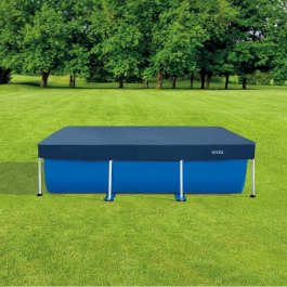 Intex - Bâche de protection rectangulaire pour piscine tubulaire, dimensions 2.60 x 1.60 mètres