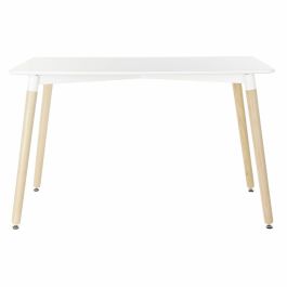 Table de Salle à Manger DKD Home Decor Blanc Bouleau Bois MDF 120 x 80 x 74 cm