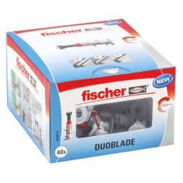 FISCHER Duoblade Taco Pladur pour vis de 4-5 mm (Set de 40)