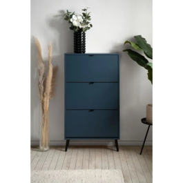 Zapatero VIGO 49A Nuit Bleue Pieds Bois Massif 70 x 24 x 125 cm