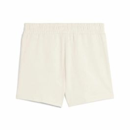 Short de Sport pour Femme Puma Essentials Elevatedd-Ris Blanc Naturel